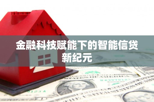 坪林金融科技赋能下的智能信贷新纪元