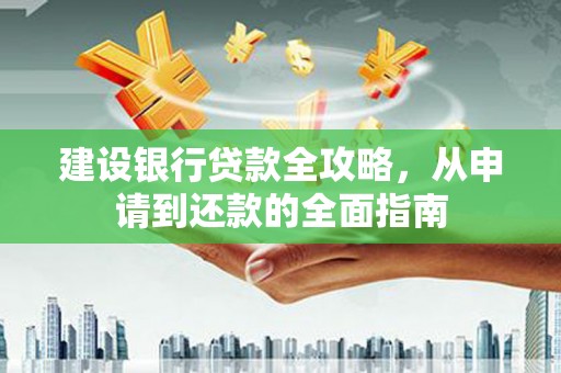 坪林建设银行贷款全攻略，从申请到还款的全面指南