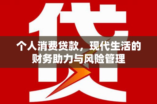 坪林个人消费贷款，现代生活的财务助力与风险管理