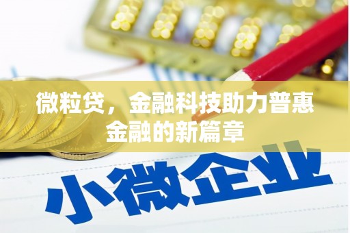 坪林微粒贷，金融科技助力普惠金融的新篇章