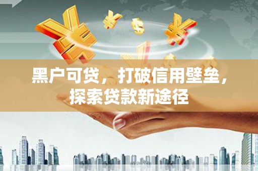 坪林黑户可贷，打破信用壁垒，探索贷款新途径