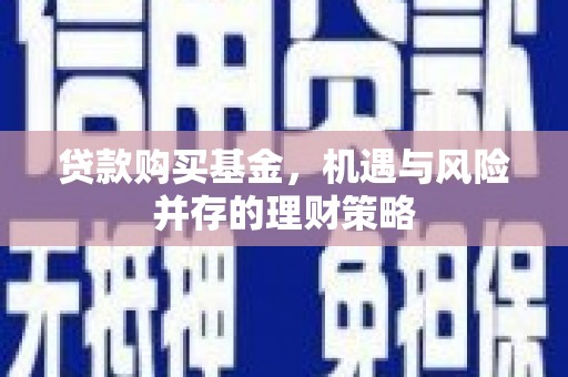 坪林贷款购买基金，机遇与风险并存的理财策略