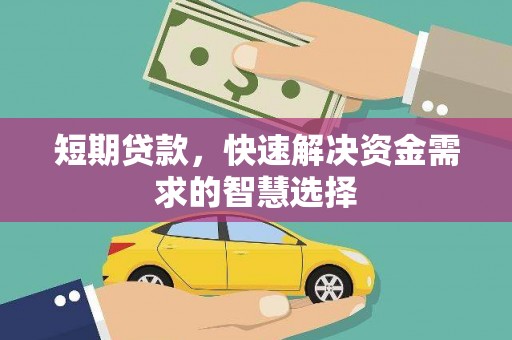 坪林短期贷款，快速解决资金需求的智慧选择