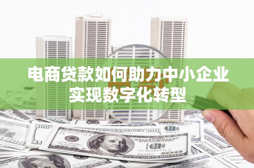 坪林电商贷款如何助力中小企业实现数字化转型