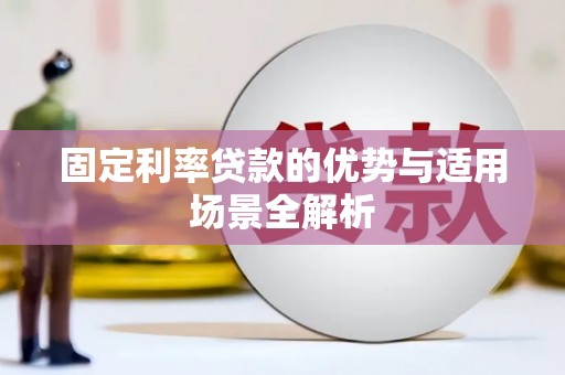 坪林固定利率贷款的优势与适用场景全解析