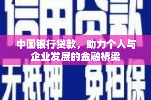 坪林中国银行贷款，助力个人与企业发展的金融桥梁