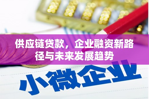 坪林供应链贷款，企业融资新路径与未来发展趋势