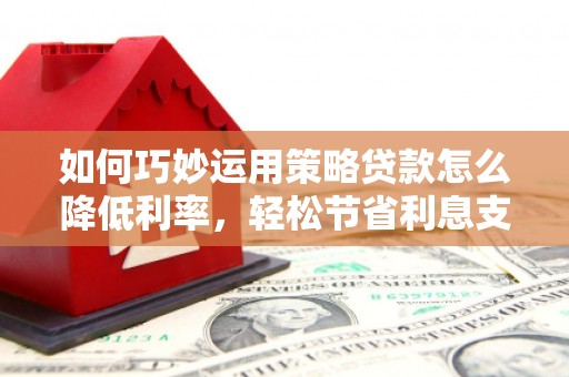 坪林如何巧妙运用策略贷款怎么降低利率，轻松节省利息支出