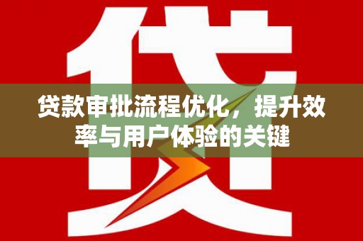 坪林贷款审批流程优化，提升效率与用户体验的关键
