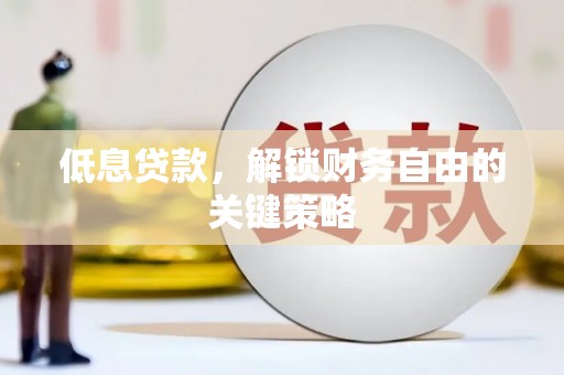 坪林低息贷款，解锁财务自由的关键策略