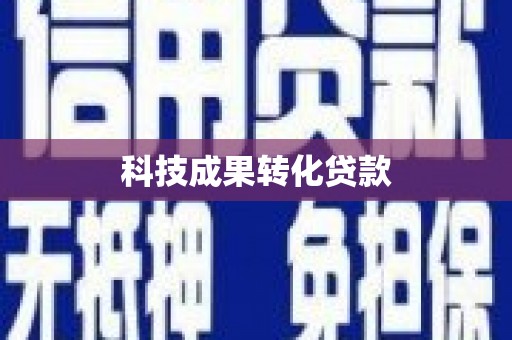 坪林科技成果转化贷款