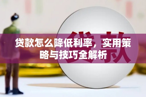 坪林贷款怎么降低利率，实用策略与技巧全解析