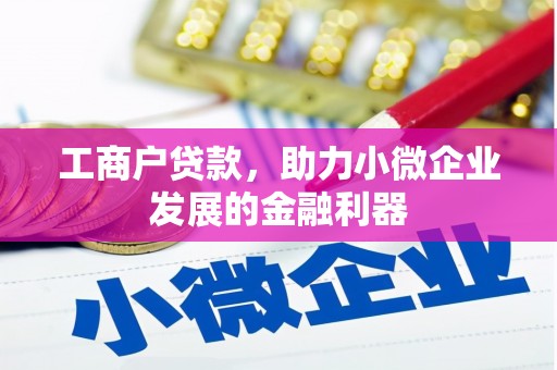 坪林工商户贷款，助力小微企业发展的金融利器