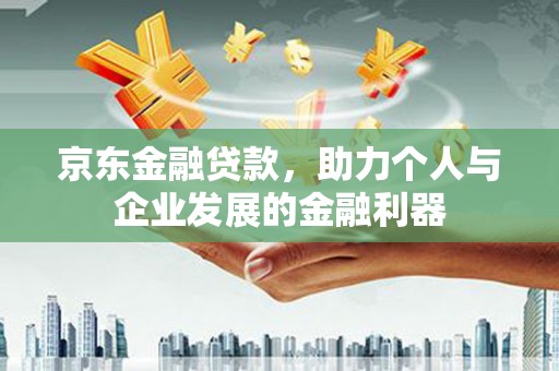 坪林京东金融贷款，助力个人与企业发展的金融利器