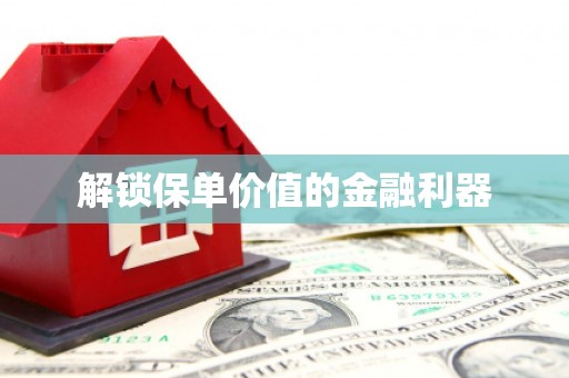 坪林解锁保单价值的金融利器