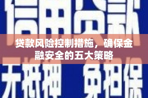 坪林贷款风险控制措施，确保金融安全的五大策略