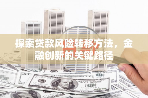 坪林探索贷款风险转移方法，金融创新的关键路径