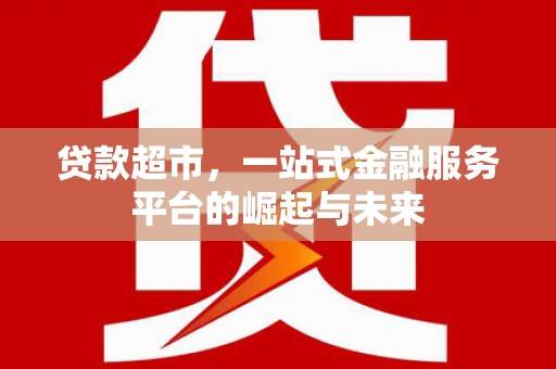 坪林贷款超市，一站式金融服务平台的崛起与未来