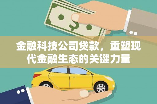 坪林金融科技公司贷款，重塑现代金融生态的关键力量