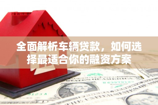 坪林全面解析车辆贷款，如何选择最适合你的融资方案