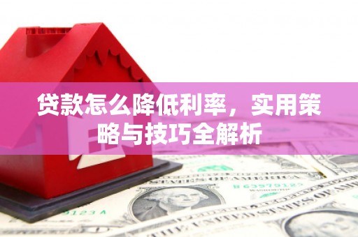 坪林贷款怎么降低利率，实用策略与技巧全解析