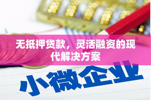坪林无抵押贷款，灵活融资的现代解决方案