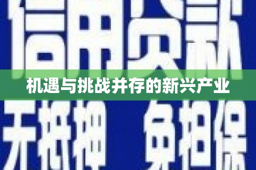 坪林机遇与挑战并存的新兴产业
