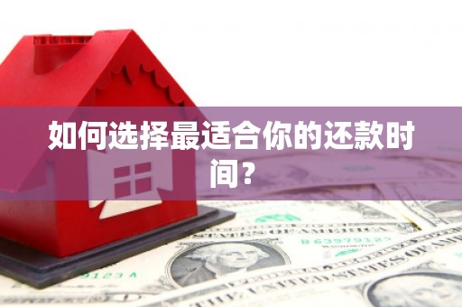 坪林如何选择最适合你的还款时间？
