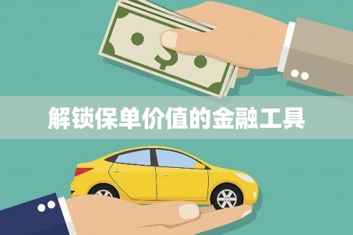 坪林解锁保单价值的金融工具